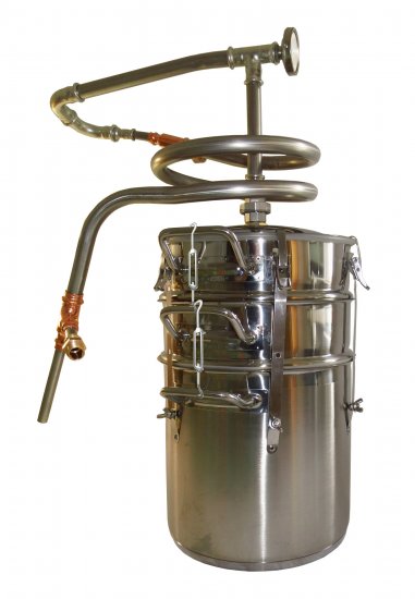 DESTILLIERMEISTER JUNIOR-K27-Plus, Destille m. 2 Kolonnen, Hochleistungs-Gegenstromkühlung - Click Image to Close