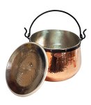"CopperGarden®" Kupferkessel / Hexenkessel, "verzinnt" mit Deckel ca. 3 Liter