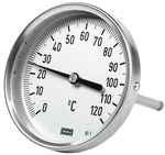 Edelstahl-Bimetall-Thermometer,Schaftlänge 63 mm, hochwertige Ausführung - zum Schließen ins Bild klicken